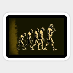 Evolution of Man Sticker